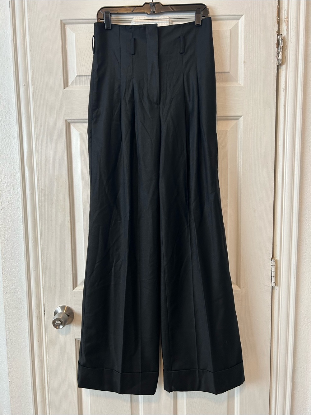 Robert Rodriguez Black Wide-Leg Trousers